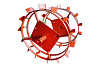 Колеса универсальный металлический  КУМ-540 красный 44.04.37.00 в интернет-магазине ТК &quot;Новый уровень&quot;