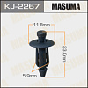 Клипса крепежная &quot;Masuma&quot; 2267-KJ (5.9mm) к-т 5 шт. в интернет-магазине ТК &quot;Новый уровень&quot;