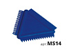 Скребок зубчатый треугольный пластиковый MS14 9754296 в интернет-магазине ТК &quot;Новый уровень&quot;