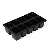Кассета для рассады Greengo на 10 ячеек, по 100 мл, пластиковая, чёрная, 25×14×5 см 066748 - купить во Владивостоке, фото товара