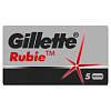 Сменные лезвия для безопасных бритв 5шт. GILLETTE RUBIE Х33055 в интернет-магазине ТК &quot;Новый уровень&quot;