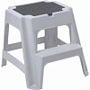 Табурет со ступенькой, светло-серый, 410 х 470 х 480 мм, VOLF 035751 - купить во Владивостоке, фото товара