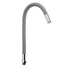 Излив для смесителя ZEIN, 3/4", гибкий, силикон, нержавеющая сталь, 50см,сетка пластик,серый 7373302 - купить во Владивостоке, фото товара