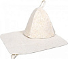 Набор для бани и сауны из 2-х предметов (коврик+шапка) тип-1 П03228 в интернет-магазине ТК &quot;Новый уровень&quot;