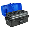 Ящик рыболова трехполочный AZOR FISHING  44x22x24см, ударопрочный полипропилен, синий 986796 - купить во Владивостоке, фото товара