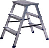 Алюминиевая двухсторонняя стремянка с мини-платформой (4 ступени) 980398 - купить во Владивостоке, фото товара